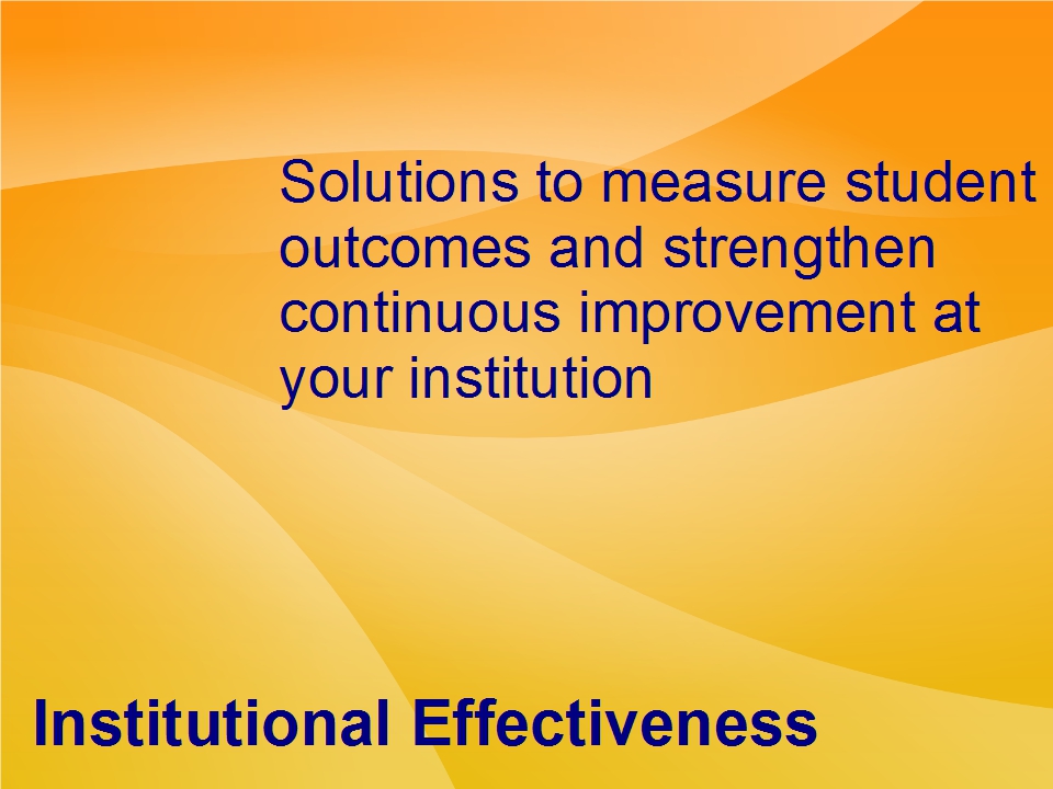 Institutional Effectiveness